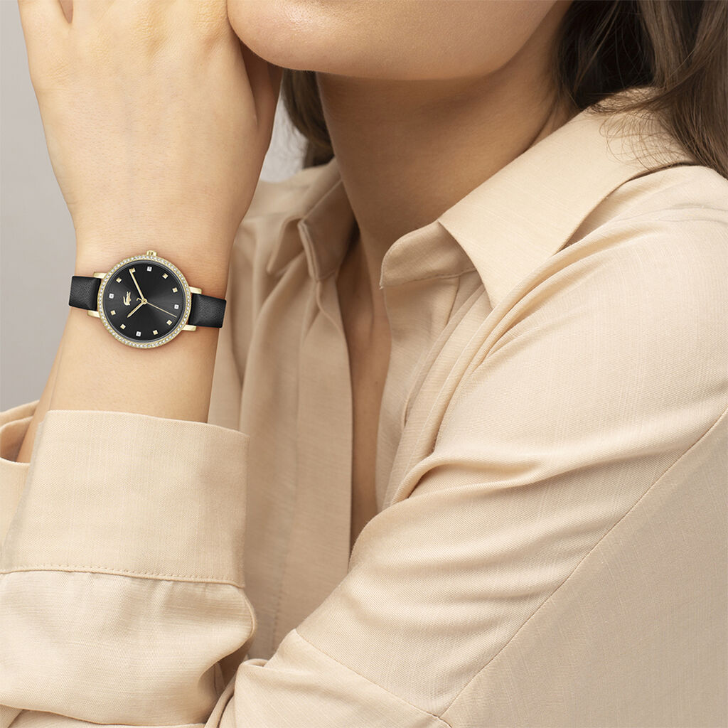 Montre Lacoste Riga Noir - Montres Femme | Histoire d&rsquo;Or