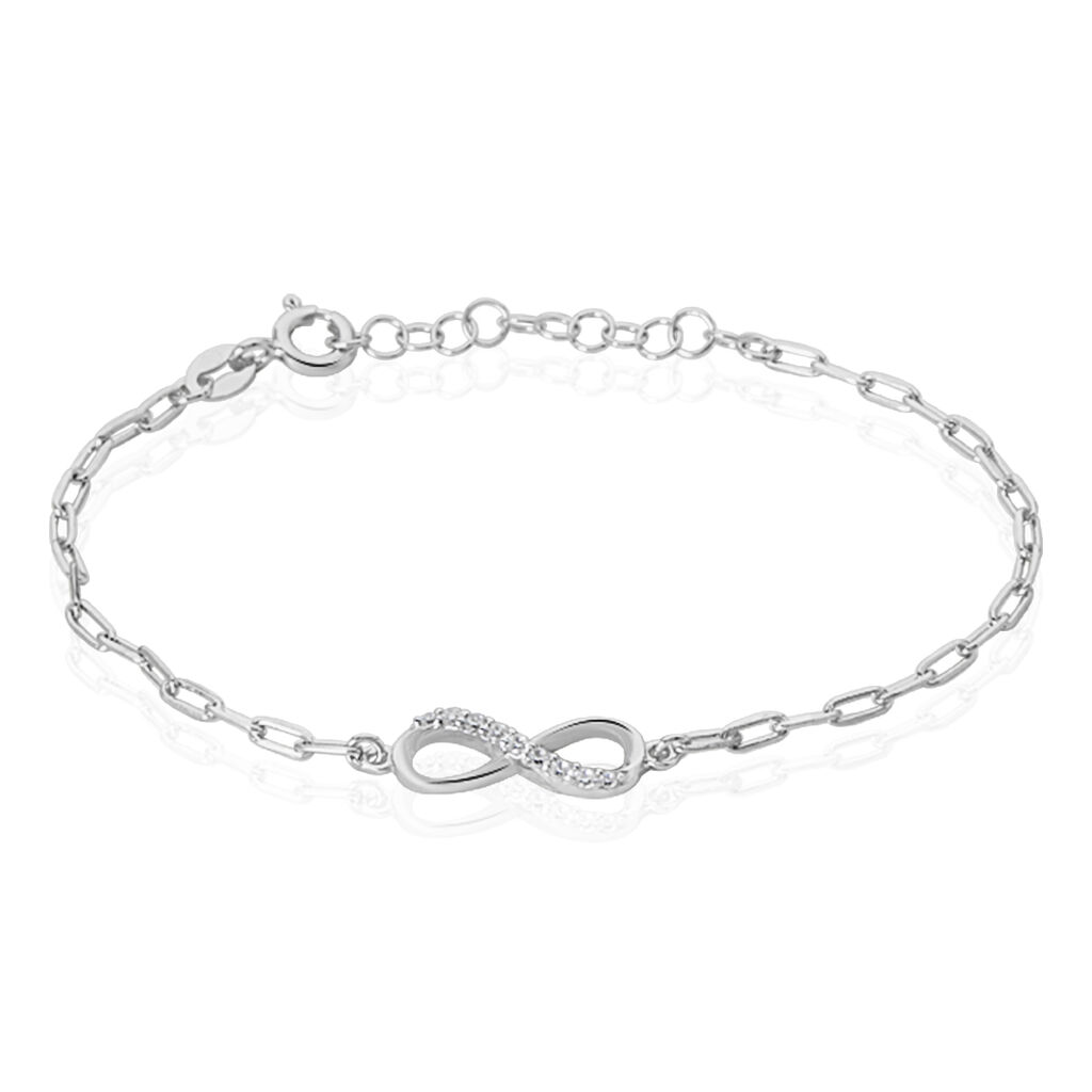 Bracelet Bastin Argent Blanc Oxyde De Zirconium