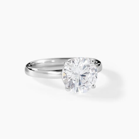 Bague Solitaire Stella Argent Blanc Oxyde De Zirconium - Bagues solitaires Femme | Histoire d&rsquo;Or
