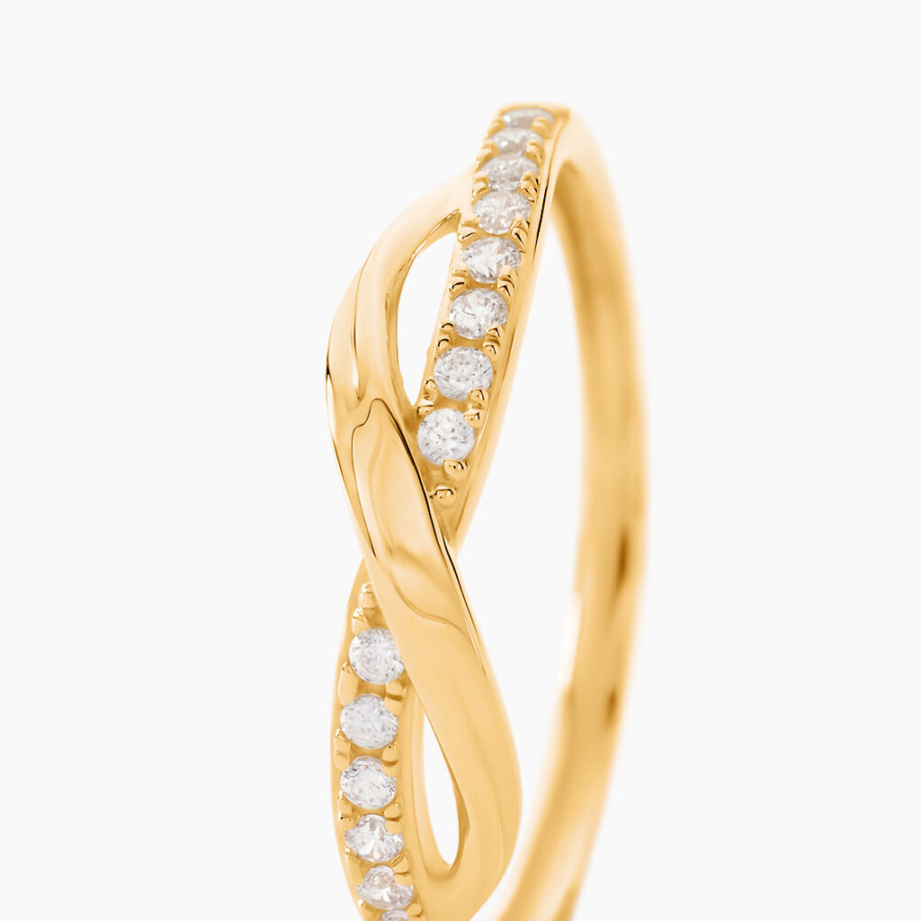 Bague Cass Or Jaune Oxyde - Bagues avec pierre Femme | Histoire d’Or