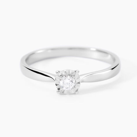 Bague Diamotion Or Blanc Diamant - Bagues solitaires Femme | Histoire d&rsquo;Or