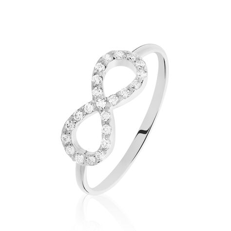 Bague Klothilda Or Blanc Oxyde De Zirconium - Bagues solitaires Femme | Histoire d&rsquo;Or