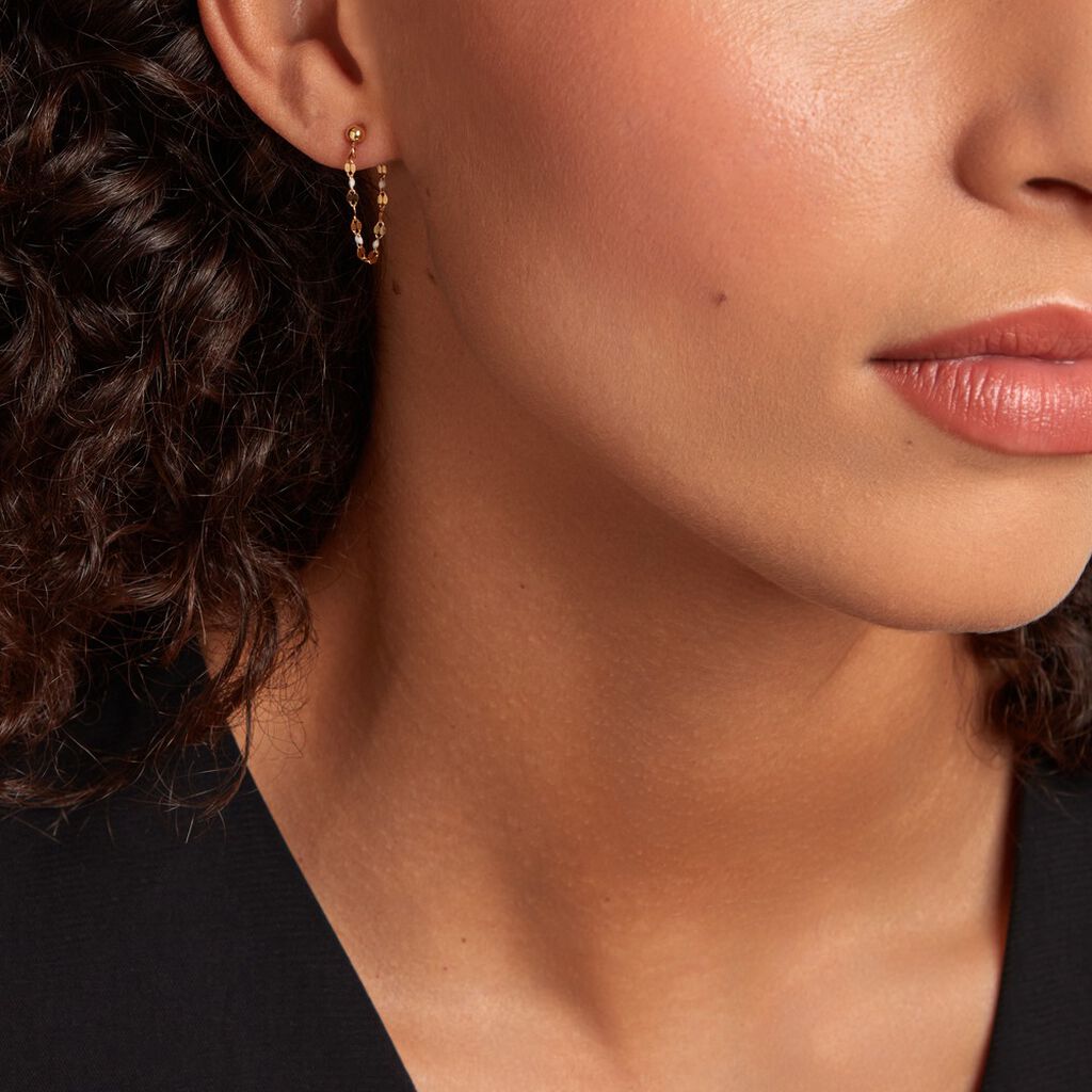 Boucles D'oreilles Pendantes Asteria Or Jaune - Boucles d'oreilles pendantes Femme | Histoire d’Or
