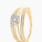 Bague Hopkin Or Jaune Diamant - Bagues solitaires Femme | Histoire d&rsquo;Or