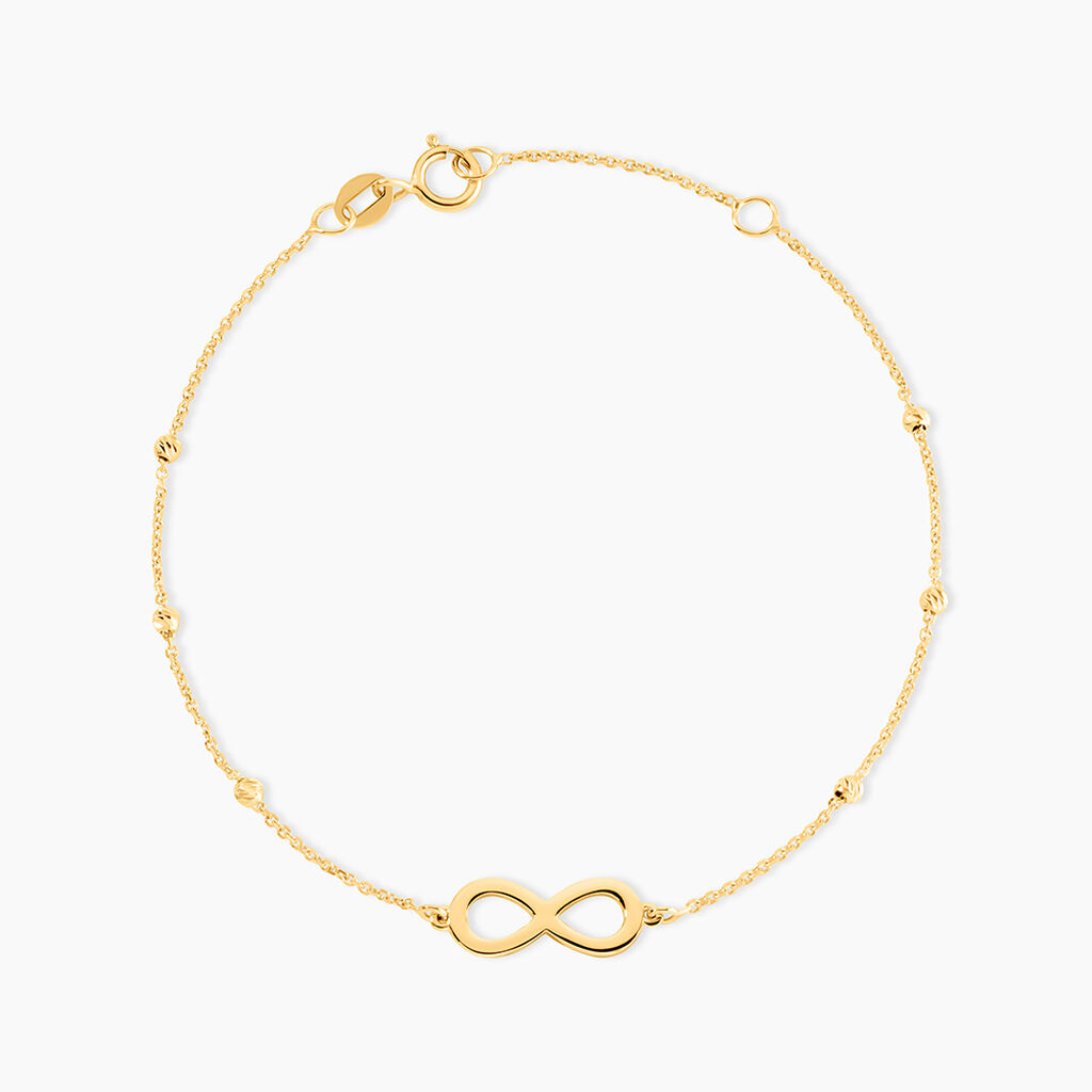 Bracelet Mimy Infini Boules Or Jaune - Bracelets Femme | Histoire d’Or