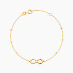 Bracelet Mimy Infini Boules Or Jaune - Bracelets Femme | Histoire d&rsquo;Or
