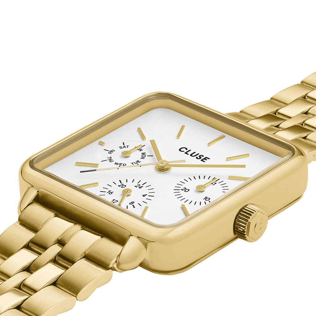 Montre Cluse La Tétragone Multifunction Blanc - Montres Femme | Histoire d’Or