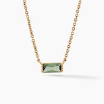 Collier Luccia Plaqu&eacute; Or Dor&eacute; Pierre D'imitation - Colliers Femme | Histoire d&rsquo;Or