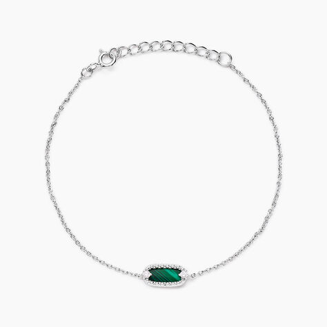 Bracelet Serafine Argent Blanc Malachite Oxyde De Zirconium - Bracelets Femme | Histoire d’Or
