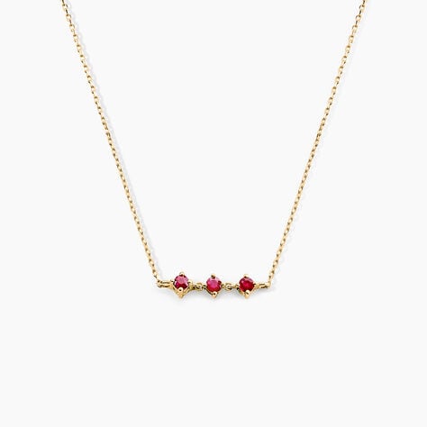 Collier Muhsina Or Jaune Rubis -  Femme | Histoire d’Or
