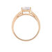 Bague Tatjana Or Rose Oxyde De Zirconium - Bagues solitaires Femme | Histoire d’Or