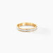 Alliance Venus Ruban Plat Or Bicolore - Alliances Femme | Histoire d’Or
