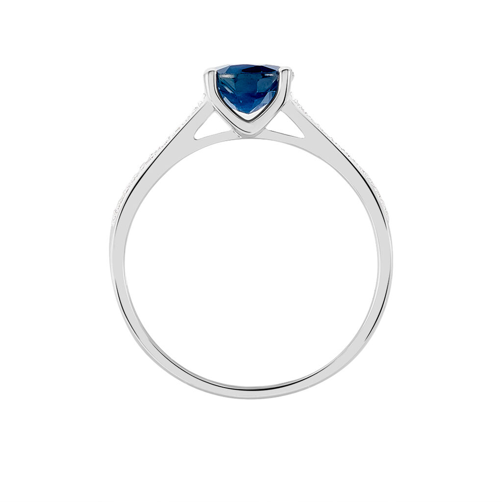 Bague Crista Or Blanc Saphir Et Diamant - Bagues solitaires Femme | Histoire d’Or
