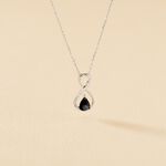 Collier Odessa Or Blanc Saphir Diamant - Colliers Femme | Histoire d&rsquo;Or