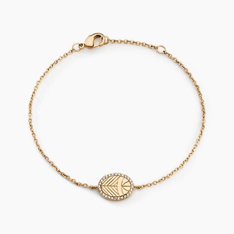 Bracelet Dixie Plaqué Or Doré Oxyde De Zirconium - Bracelets Femme | Histoire d’Or