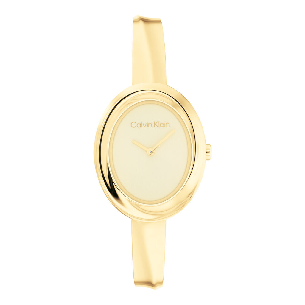 Montre Calvin Klein Twisted Bezel Doré - Montres Femme | Histoire d’Or