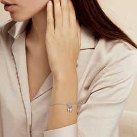 Bracelet Ida Argent Blanc - Bracelets Attrape rêves Femme | Histoire d’Or