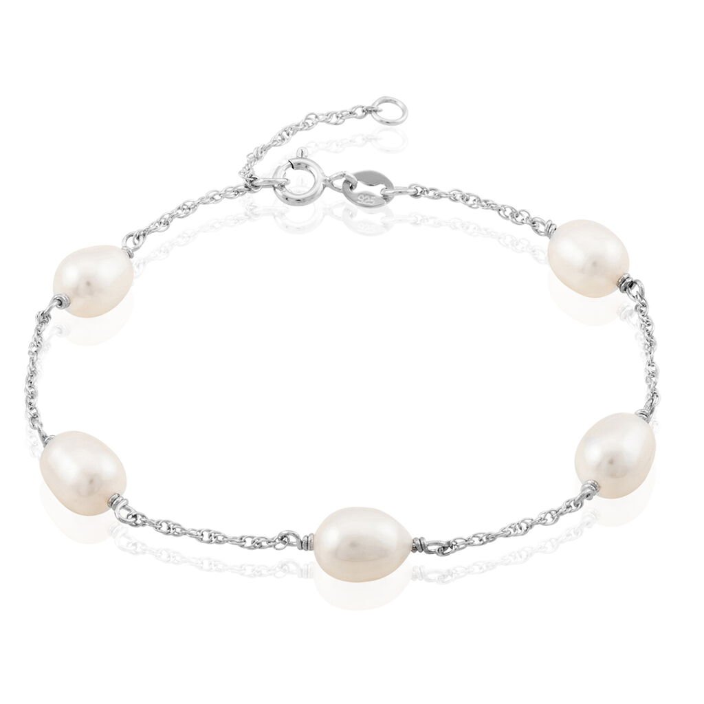 Bracelet Perlita Argent Blanc Perle De Culture - Bracelets Femme | Histoire d’Or