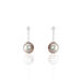Boucles D'oreilles Pendantes Semi-ronde Or Blanc Perle De Tahiti - Boucles d'oreilles pendantes Femme | Histoire d’Or
