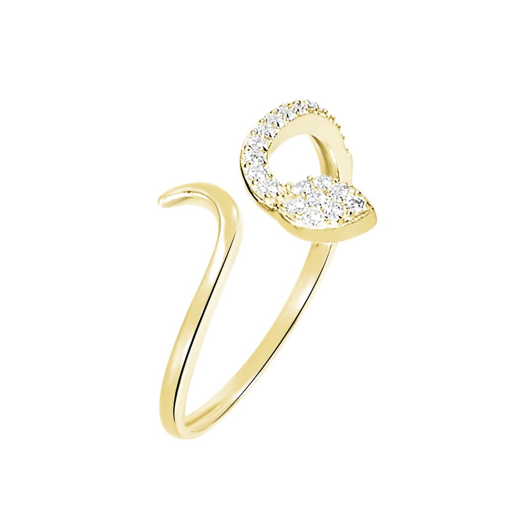 Bague Sabinka Or Jaune Oxyde De Zirconium - Bagues avec pierre Femme | Histoire d&rsquo;Or