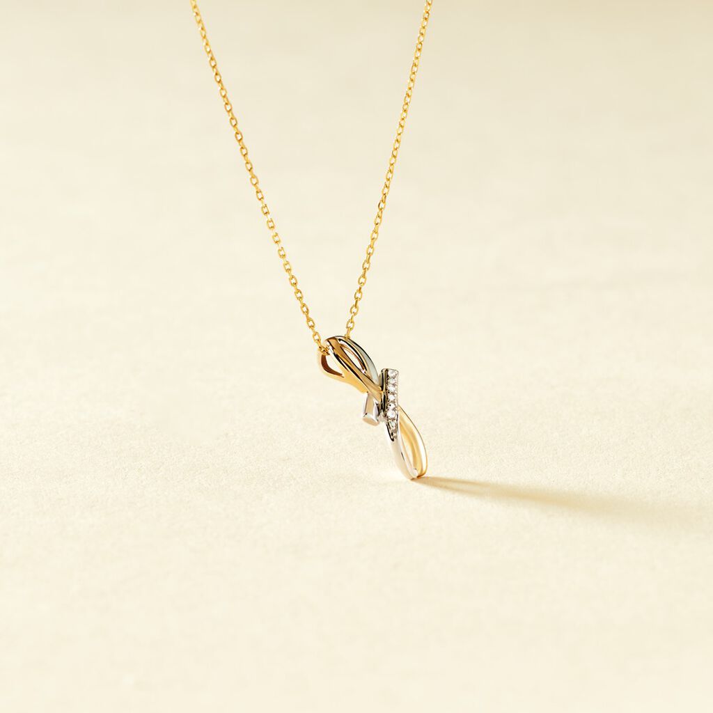 Collier Soukayna Or Bicolore Diamant - Colliers Femme | Histoire d’Or