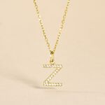 Pendentif Lettre Z Or Jaune Oxyde - Pendentifs Famille | Histoire d&rsquo;Or