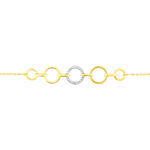 Bracelet Lutzele Or Bicolore Oxyde De Zirconium - Bracelets Femme | Histoire d&rsquo;Or
