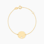 Bracelet Benedicte Message Or Jaune - Bracelets Naissance Enfant | Histoire d&rsquo;Or