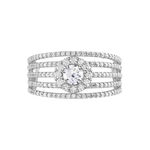 Bague Solitaire Iolente Argent Oxyde De Zirconium - Bagues solitaires Femme | Histoire d&rsquo;Or