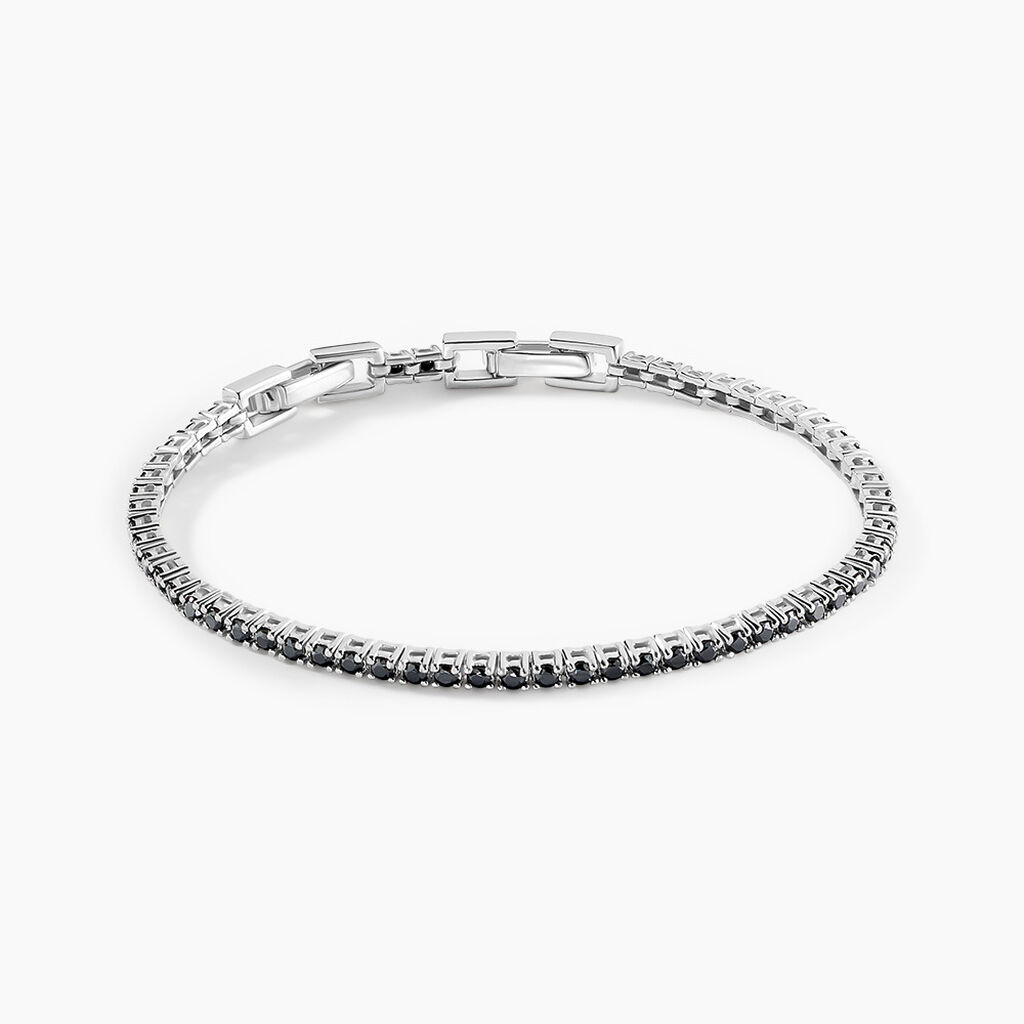 Bracelet Tennis Femme Argent 925 Avec Oxydes De Zirconium - 5mm, 11g - Neuf Avec étiquettes