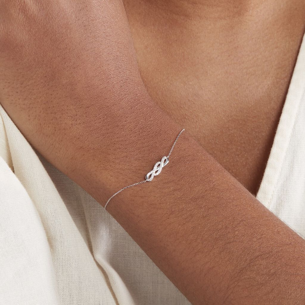 Bracelet Ursulla Or Blanc Diamant - Bracelets Femme | Histoire d’Or