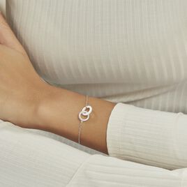 Bracelet Dina Argent Blanc Céramique Et Oxyde De Zirconium - Bracelets fantaisie Femme | Histoire d’Or