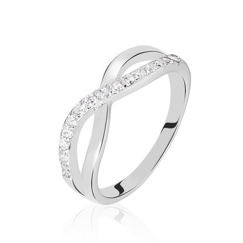 Bague Kassandre Argent Blanc Oxyde De Zirconium - Bagues avec pierre Femme | Histoire d’Or