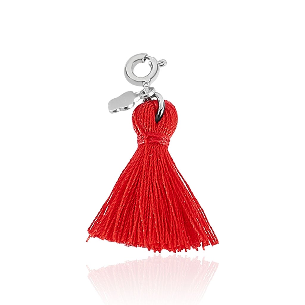 Charms Pommpomm Argent Blanc - Charms Femme | Histoire d&rsquo;Or