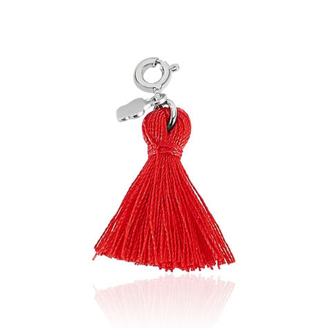 Charms Pommpomm Argent Blanc - Charms Femme | Histoire d&rsquo;Or