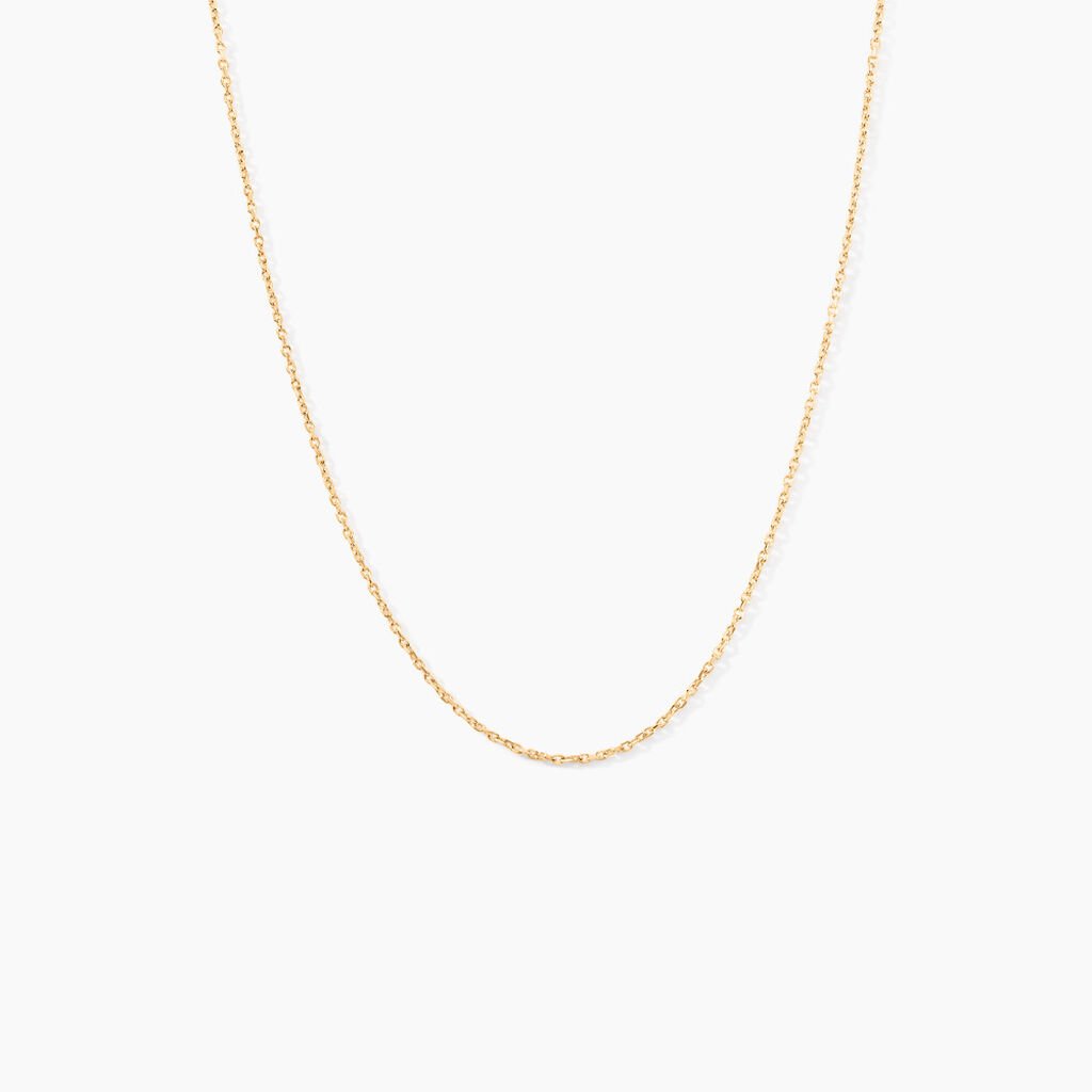 Chaîne Igoa Maille Forçat Diamantee Or Jaune - Chaines Femme | Histoire d’Or