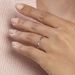 Alliance Calista Diamantee Demi Jonc Classique Or Blanc - Alliances Unisex | Histoire d’Or