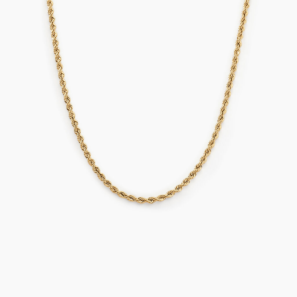 Collier Cordelia Maille Corde Or Jaune - Chaines Femme | Histoire d&rsquo;Or