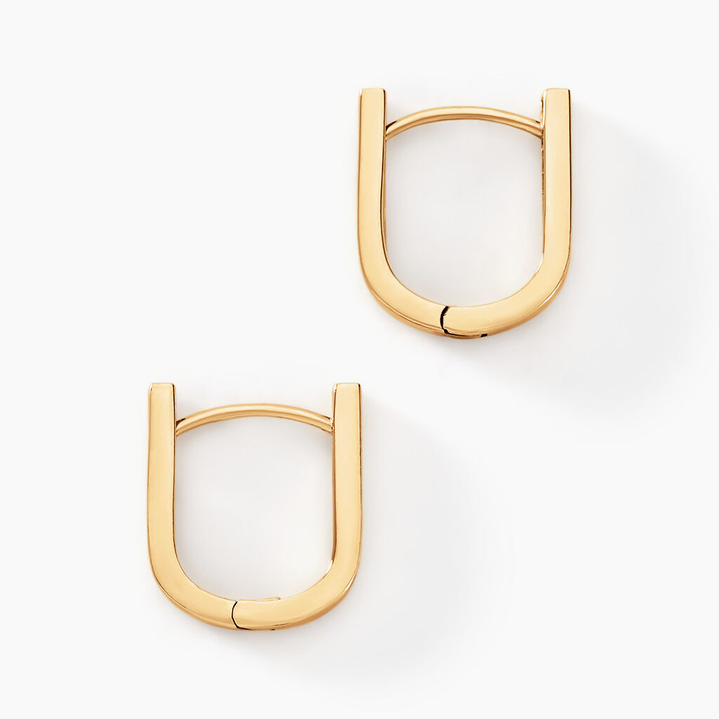 Créoles Linkora Or Jaune - Boucles d'oreilles créoles Femme | Histoire d’Or