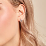 Cr&eacute;oles Two Argent Blanc - Boucles d'oreilles cr&eacute;oles Femme | Histoire d&rsquo;Or