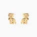 Boucles D'oreilles Puces Florenta Chat Or Jaune - Clous d'oreilles Enfant | Histoire d&rsquo;Or
