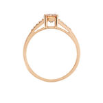 Bague Rio Argent Rose Oxyde De Zirconium - Bagues solitaires Femme | Histoire d&rsquo;Or