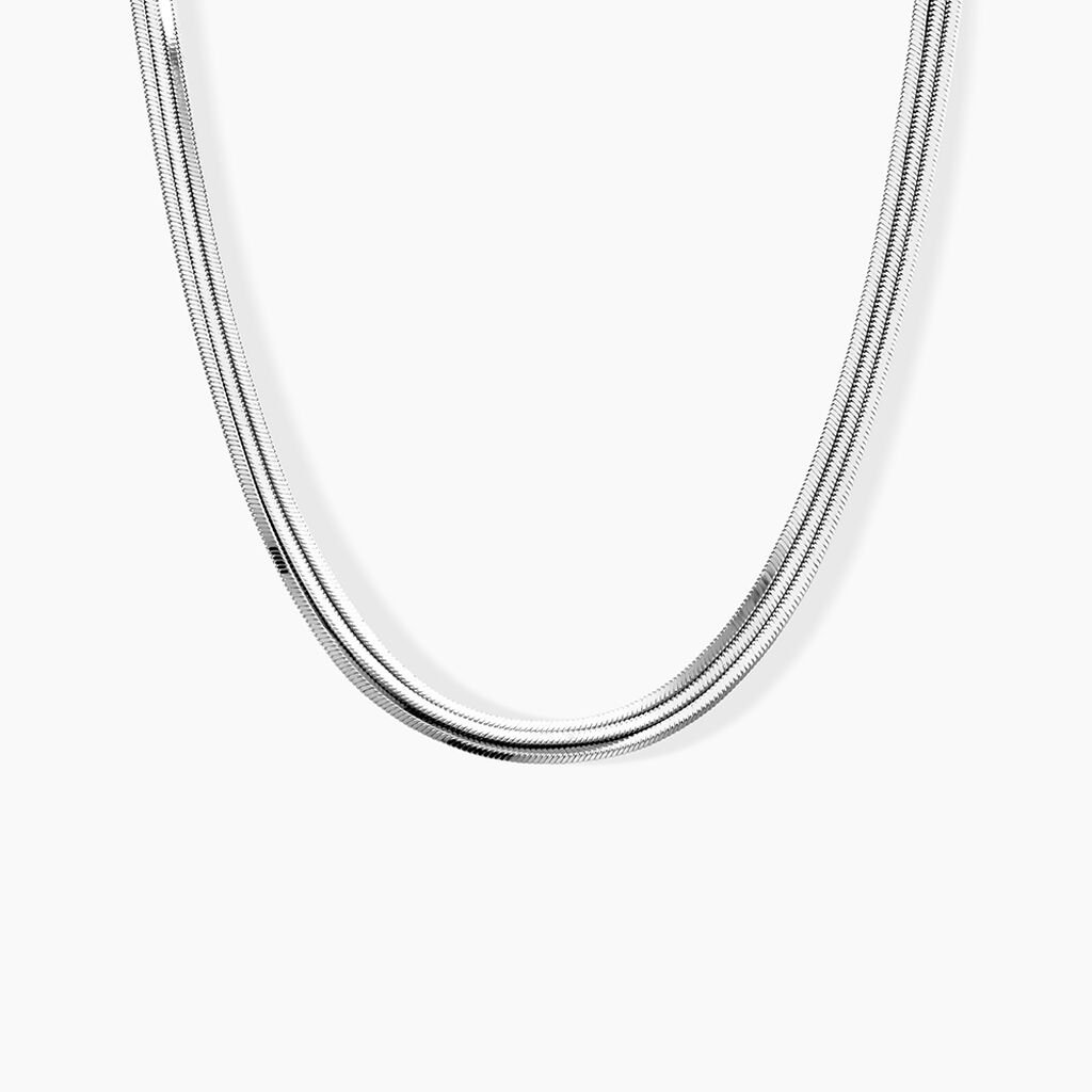 Collier Benedicta Argent Blanc - Colliers Femme | Histoire d&rsquo;Or