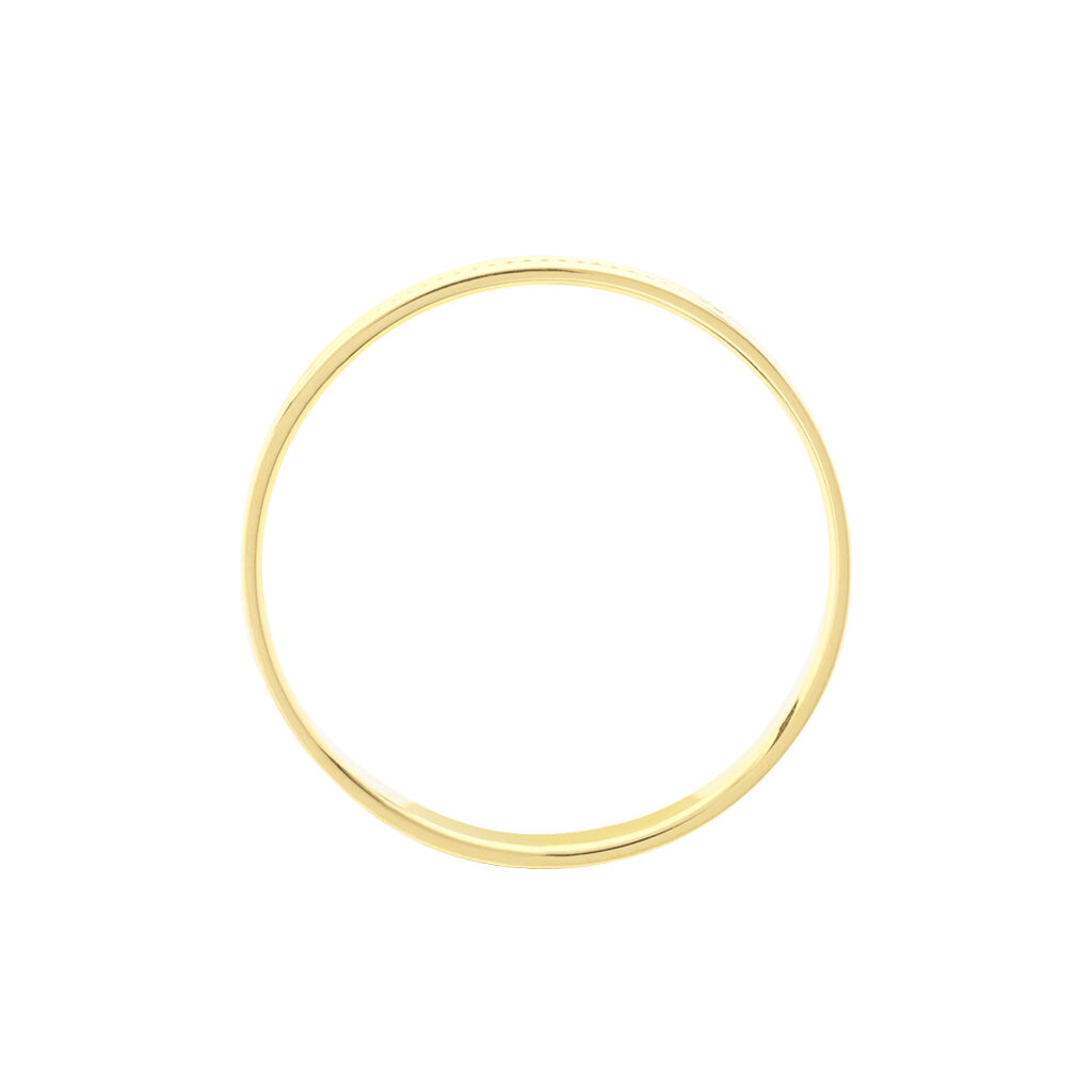 Alliance Perlee Ruban Plat Or Jaune - Alliances Famille | Histoire d’Or