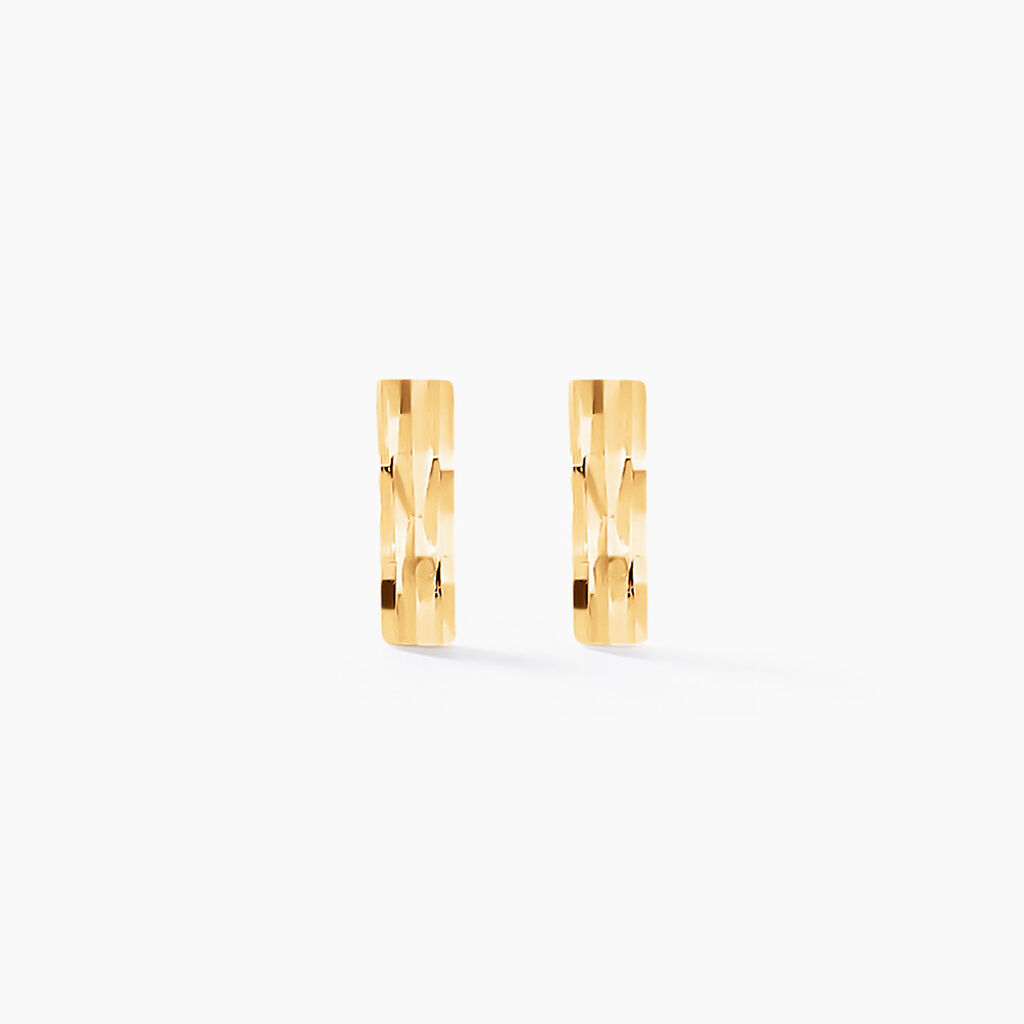 Boucles D'oreilles Puces Ash Or Jaune - Clous d'oreilles Femme | Histoire d’Or