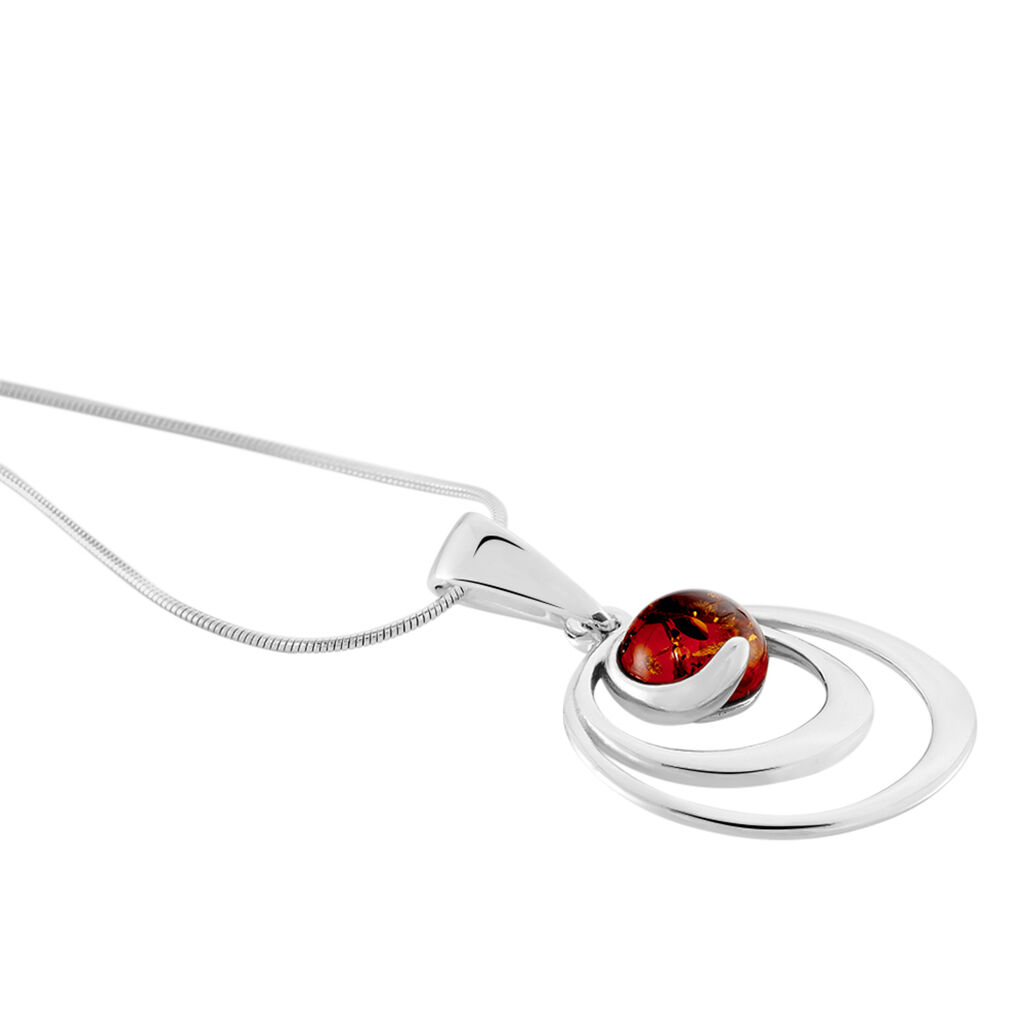 Collier Argent Blanc Alanna Ambre - Colliers fantaisie Femme | Histoire d’Or