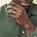 Bague Jonc Maewen Acier Blanc - Bagues fantaisie Homme | Histoire d’Or