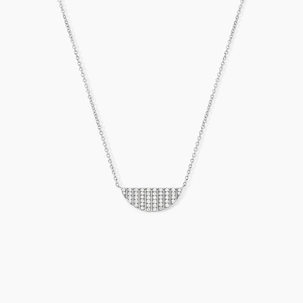Collier Katia Argent Blanc Oxyde De Zirconium - Colliers fantaisie Femme | Histoire d’Or