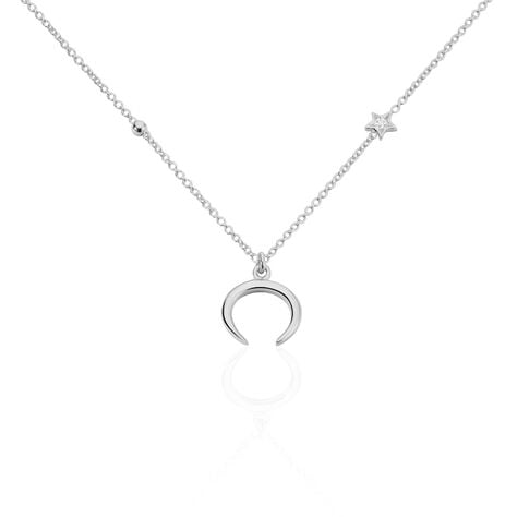 Collier Serenella Argent Blanc Oxyde De Zirconium - Colliers fantaisie Femme | Histoire d&rsquo;Or