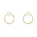 Cr&eacute;oles Kip Or Jaune Oxyde De Zirconium - Boucles d'oreilles cr&eacute;oles Femme | Histoire d&rsquo;Or